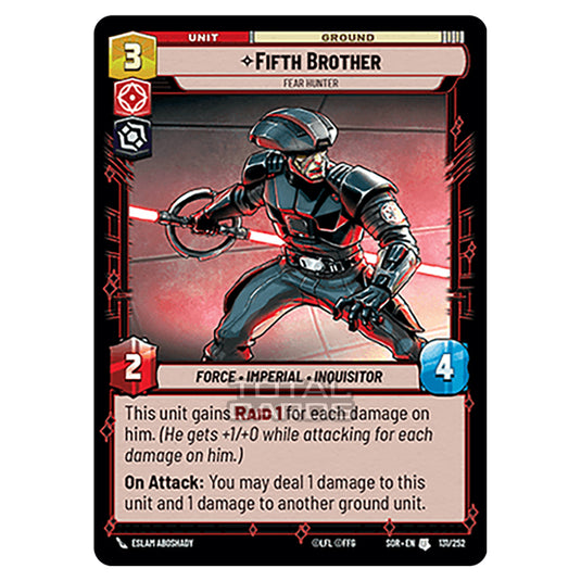 Star Wars Unlimited - Spark of Rebellion - Fifth Brother (Uncommon) - 131/252