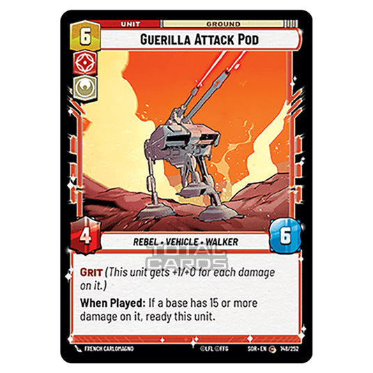 Star Wars Unlimited - Spark of Rebellion - Guerilla Attack Pod (Common) - 148/252