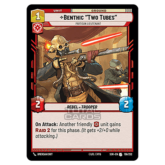 Star Wars Unlimited - Spark of Rebellion - Benthic "Two Tubes" (Uncommon) - 156/252