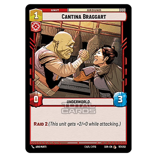 Star Wars Unlimited - Spark of Rebellion - Cantina Braggart (Common) - 157/252