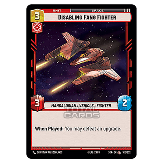 Star Wars Unlimited - Spark of Rebellion - Disabling Fang Fighter (Common) - 162/252