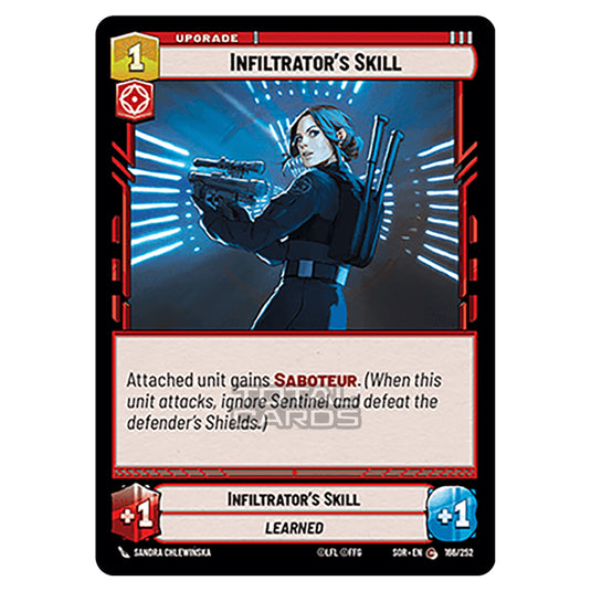 Star Wars Unlimited - Spark of Rebellion - Infiltrator's Skill (Common) - 166/252
