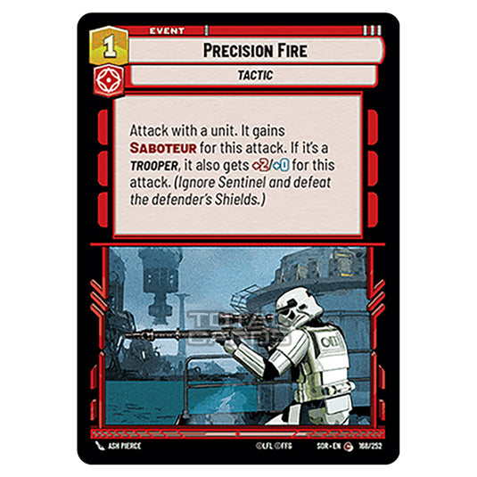 Star Wars Unlimited - Spark of Rebellion - Precision Fire (Common) - 168/252