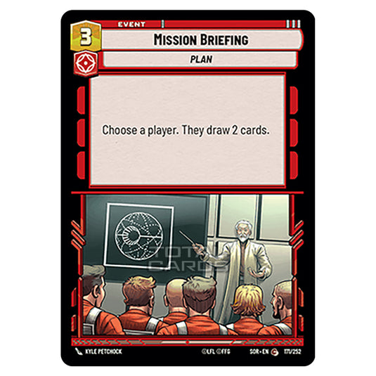 Star Wars Unlimited - Spark of Rebellion - Mission Briefing (Common) - 171/252