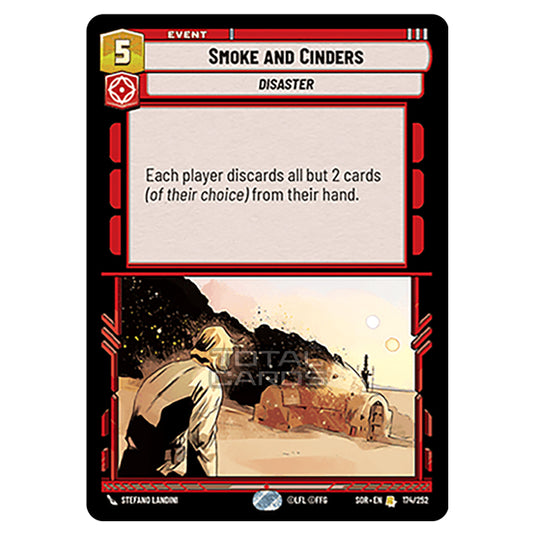 Star Wars Unlimited - Spark of Rebellion - Smoke and Cinders (Rare) - 174/252