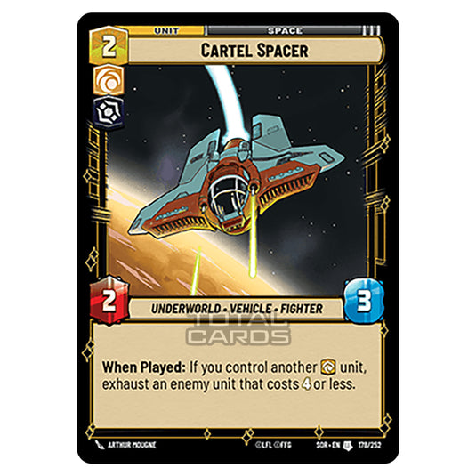 Star Wars Unlimited - Spark of Rebellion - Cartel Spacer (Uncommon) - 178/252