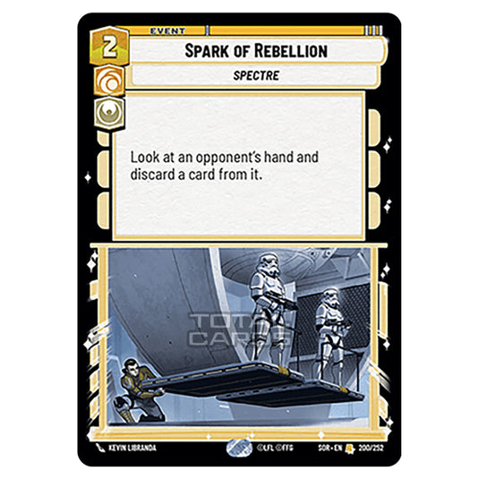 Star Wars Unlimited - Spark of Rebellion - Spark of Rebellion (Rare) - 200/252