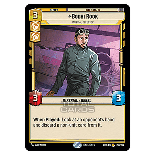 Star Wars Unlimited - Spark of Rebellion - Bodhi Rook (Rare) - 201/252