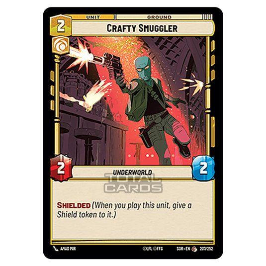 Star Wars Unlimited - Spark of Rebellion - Crafty Smuggler (Common) - 207/252