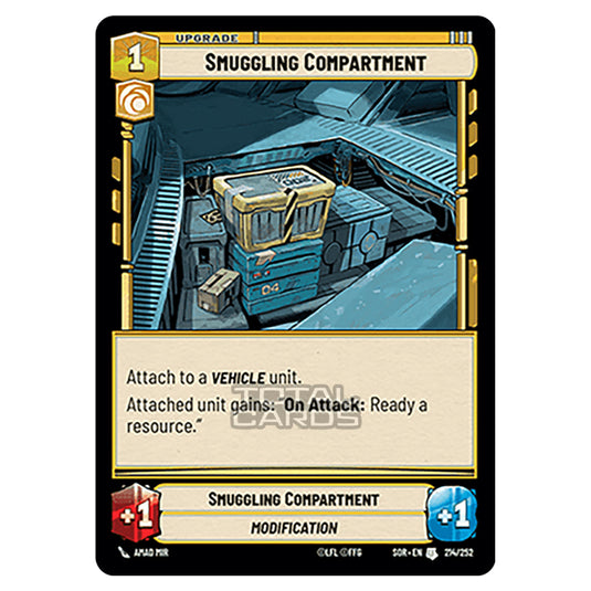 Star Wars Unlimited - Spark of Rebellion - Smuggling Compartment (Uncommon) - 214/252