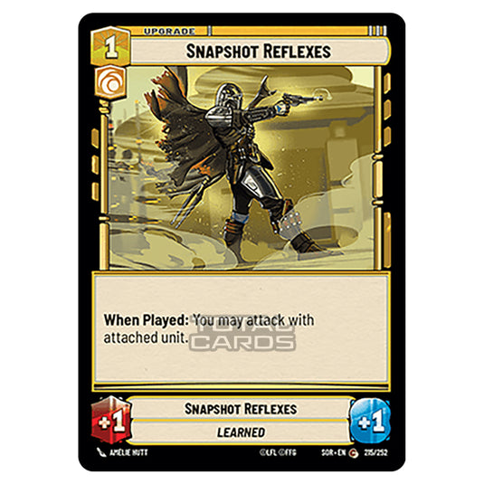 Star Wars Unlimited - Spark of Rebellion - Snapshot Reflexes (Common) - 215/252