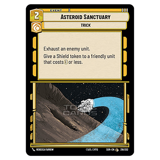 Star Wars Unlimited - Spark of Rebellion - Asteroid Sanctuary (Common) - 218/252