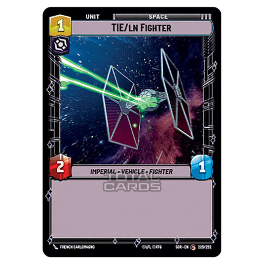 Star Wars Unlimited - Spark of Rebellion - TIE/ln Fighter (Common) - 225/252