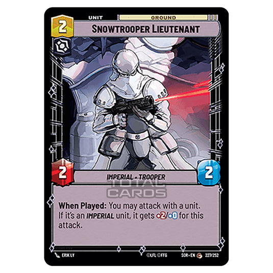 Star Wars Unlimited - Spark of Rebellion - Snowtrooper Lieutenant (Common) - 227/252