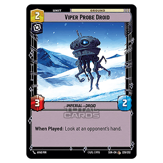 Star Wars Unlimited - Spark of Rebellion - Viper Probe Droid (Common) - 228/252