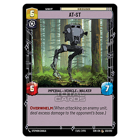 Star Wars Unlimited - Spark of Rebellion - AT-ST (Common) - 232/252