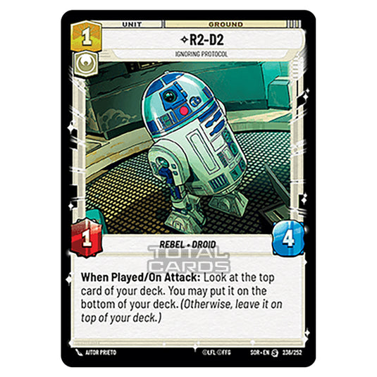 Star Wars Unlimited - Spark of Rebellion - R2-D2 (Special) - 236/252