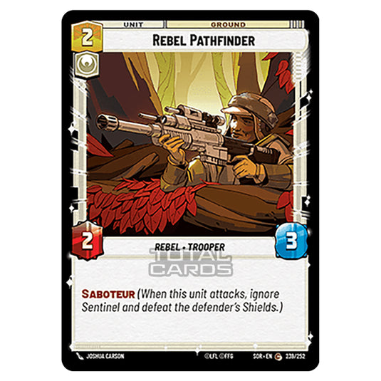 Star Wars Unlimited - Spark of Rebellion - Rebel Pathfinder (Common) - 239/252