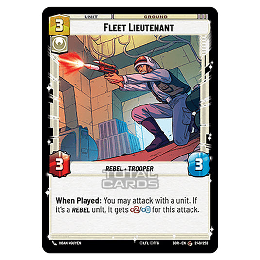 Star Wars Unlimited - Spark of Rebellion - Fleet Lieutenant (Common) - 240/252