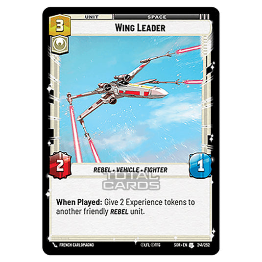 Star Wars Unlimited - Spark of Rebellion - Wing Leader (Uncommon) - 241/252