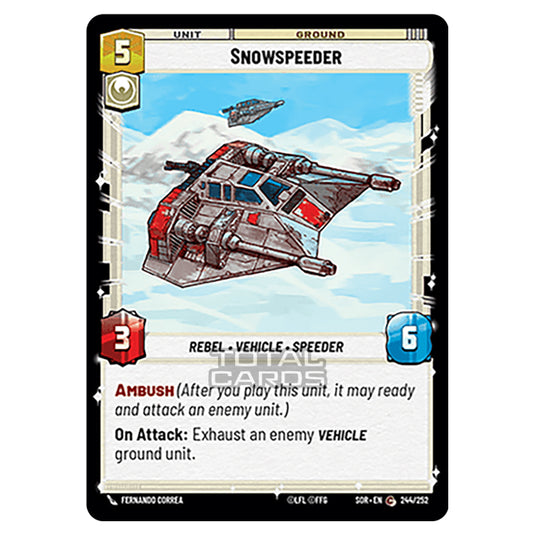 Star Wars Unlimited - Spark of Rebellion - Snowspeeder (Common) - 244/252