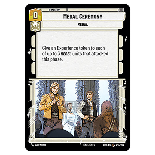 Star Wars Unlimited - Spark of Rebellion - Medal Ceremony (Common) - 245/252