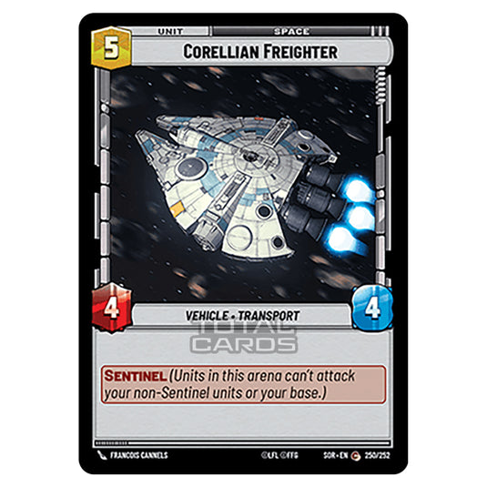 Star Wars Unlimited - Spark of Rebellion - Corellian Freighter (Common) - 250/252