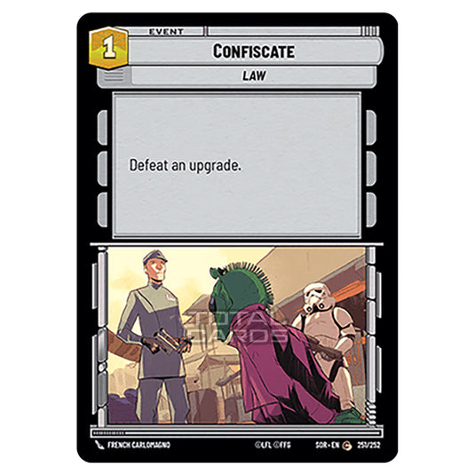 Star Wars Unlimited - Spark of Rebellion - Confiscate (Common) - 251/252