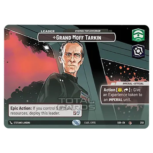 Star Wars Unlimited - Spark of Rebellion - Grand Moff Tarkin (Common) - 258 (Showcase)