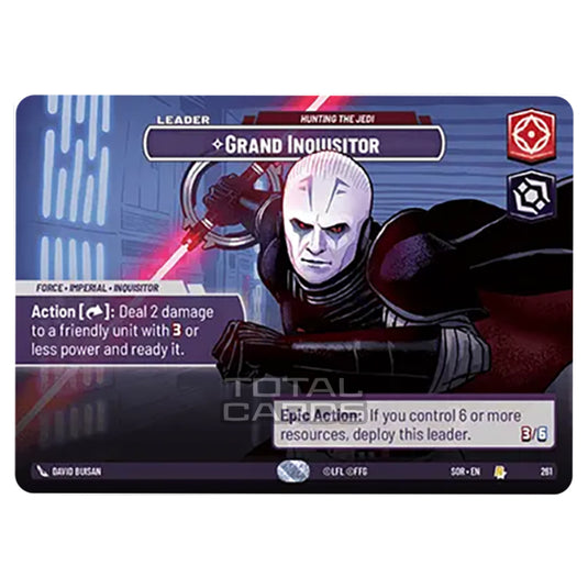 Star Wars Unlimited - Spark of Rebellion - Grand Inquisitor (Rare) - 261 (Showcase)