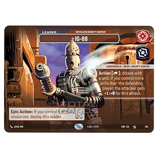 Star Wars Unlimited - Spark of Rebellion - IG-88 (Common) - 262 (Showcase)