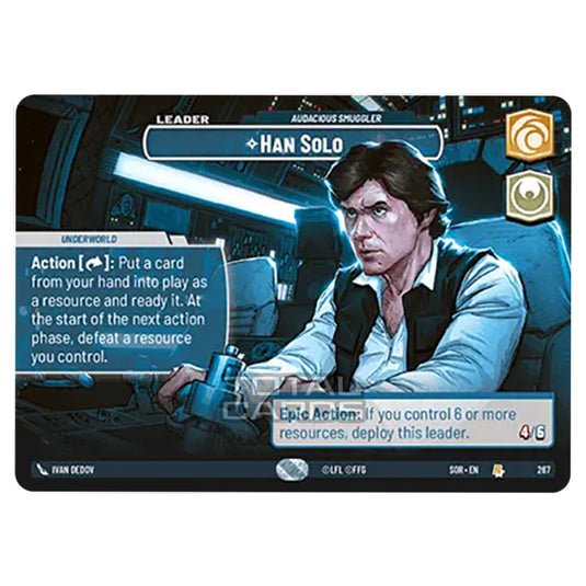 Star Wars Unlimited - Spark of Rebellion - Han Solo (Rare) - 267 (Showcase)