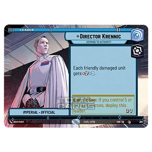 Star Wars Unlimited - Spark of Rebellion - Director Krennic (Common) - 269 (Hyperspace)