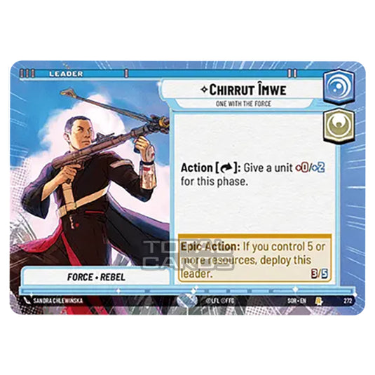 Star Wars Unlimited - Spark of Rebellion - Chirrut Îmwe (Rare) - 272 (Hyperspace)