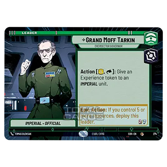 Star Wars Unlimited - Spark of Rebellion - Grand Moff Tarkin (Common) - 274 (Hyperspace)