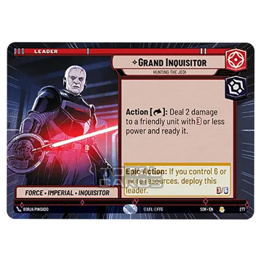 Star Wars Unlimited - Spark of Rebellion - Grand Inquisitor (Rare) - 277 (Hyperspace)