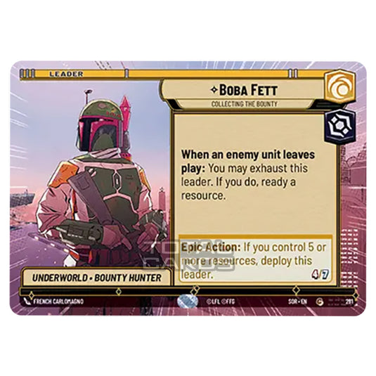 Star Wars Unlimited - Spark of Rebellion - Boba Fett (Common) - 281 (Hyperspace)