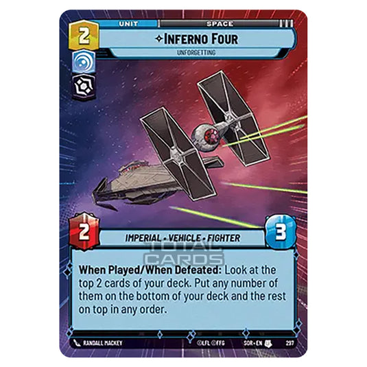 Star Wars Unlimited - Spark of Rebellion - Inferno Four (Uncommon) - 297 (Hyperspace)
