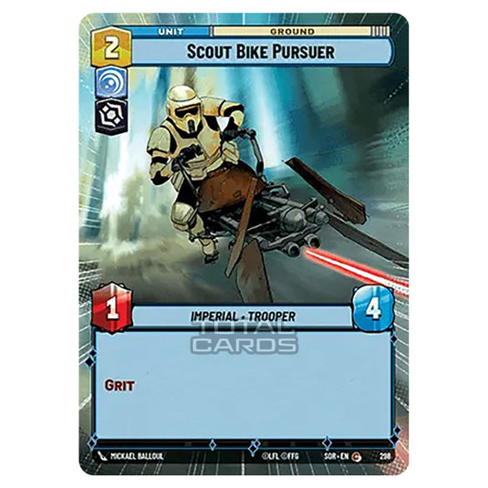 Star Wars Unlimited - Spark of Rebellion - Scout Bike Pursuer (Common) - 298 (Hyperspace)