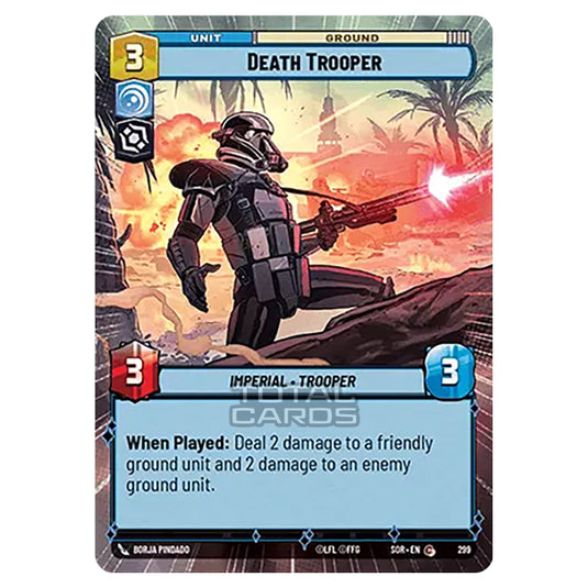 Star Wars Unlimited - Spark of Rebellion - Death Trooper (Common) - 299 (Hyperspace)