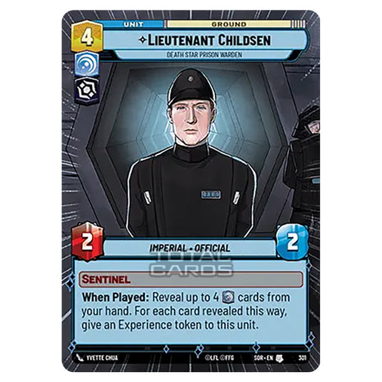 Star Wars Unlimited - Spark of Rebellion - Lieutenant Childsen (Uncommon) - 301 (Hyperspace)