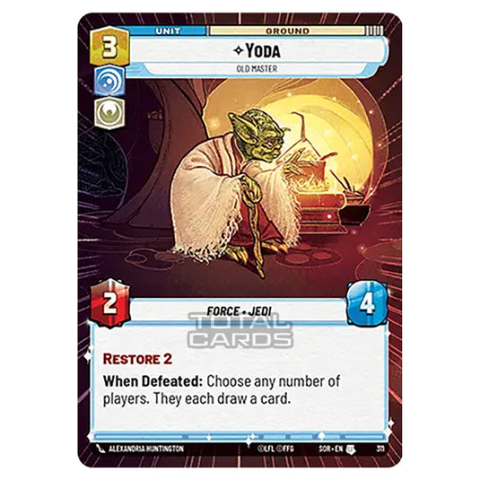 Star Wars Unlimited - Spark of Rebellion - Yoda (Uncommon) - 311 (Hyperspace)