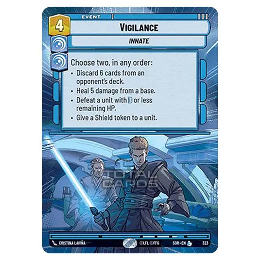 Star Wars Unlimited - Spark of Rebellion - Vigilance (Legendary) - 323 (Hyperspace)