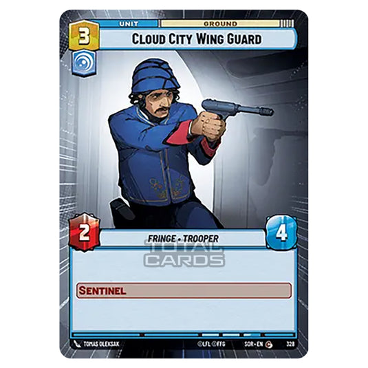 Star Wars Unlimited - Spark of Rebellion - Cloud City Wing Guard (Common) - 328 (Hyperspace)