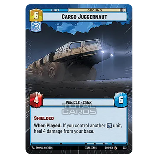 Star Wars Unlimited - Spark of Rebellion - Cargo Juggernaut (Common) - 333 (Hyperspace)