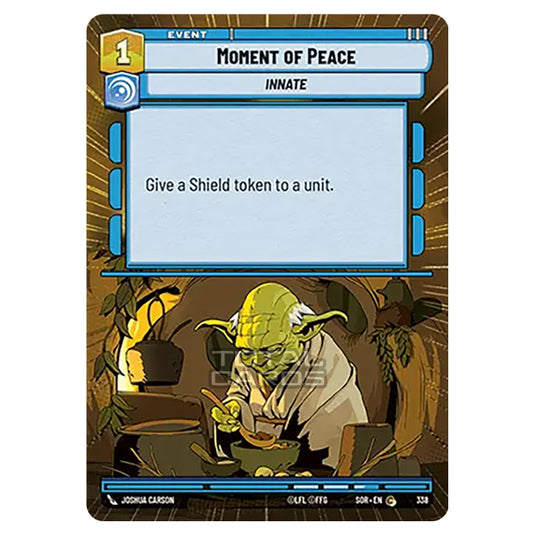 Star Wars Unlimited - Spark of Rebellion - Moment of Peace (Common) - 338 (Hyperspace)