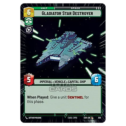 Star Wars Unlimited - Spark of Rebellion - Gladiator Star Destroyer (Common) - 350 (Hyperspace)