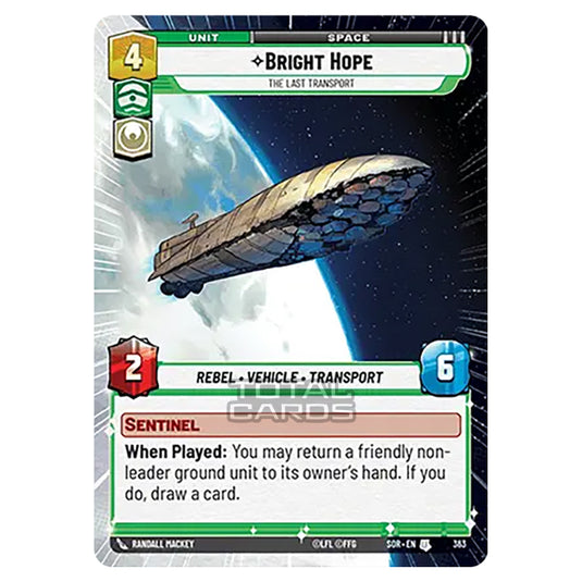 Star Wars Unlimited - Spark of Rebellion - Bright Hope (Uncommon) - 363 (Hyperspace)