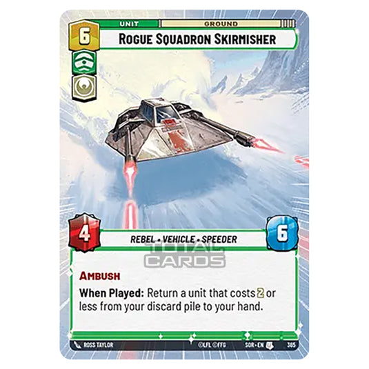 Star Wars Unlimited - Spark of Rebellion - Rogue Squadron Skirmisher (Uncommon) - 365 (Hyperspace)