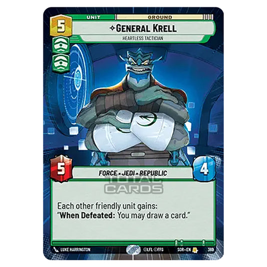 Star Wars Unlimited - Spark of Rebellion - General Krell (Rare) - 369 (Hyperspace)